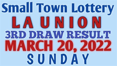 stl la union 2nd draw today|2nd Draw March 12, 2024 .